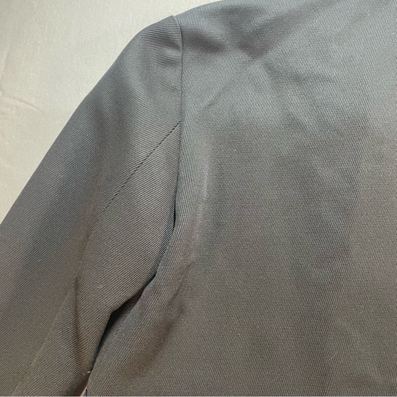 J Crew Tipped Twill Blazer Jacket w/ Mandarin Collar; Black/Navy - Womens Size 4 - Picture 15 of 16